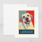 Labrador Retriever Dog Portrait Pop Art (Voorkant / Achterkant)