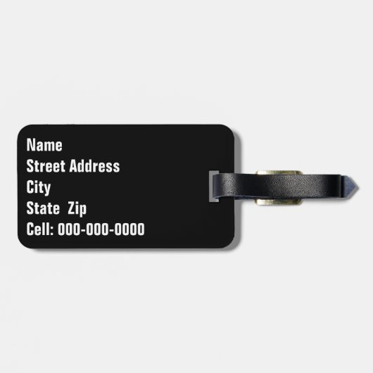 Labrador Retriever Dog Portret in paarse bloemen Bagagelabel (Achterkant horizontaal)