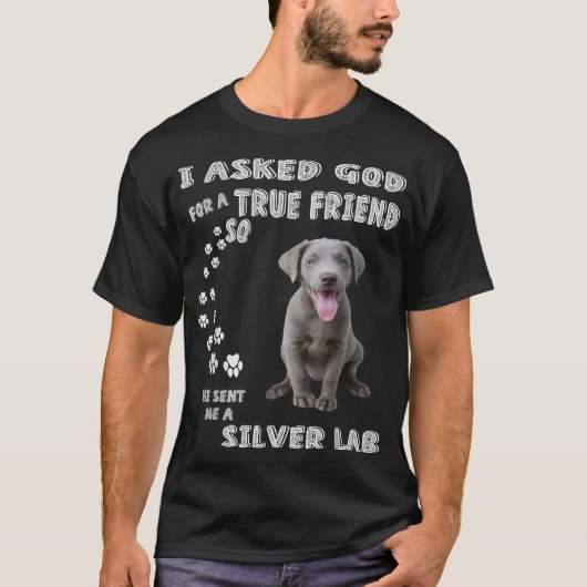 Labrador Retriever Dog Quote Moeder Papa Print, Sc T-shirt (Voorkant)