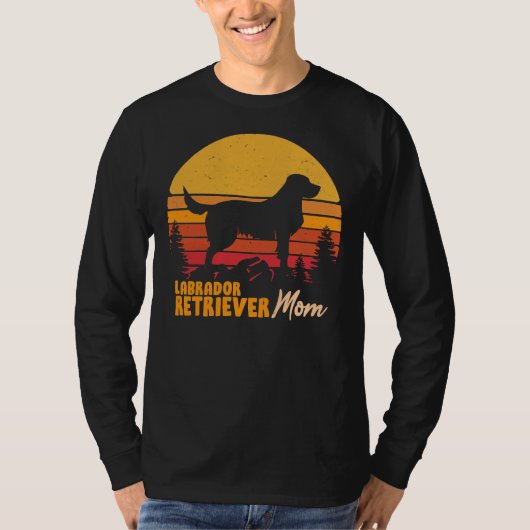 Labrador Retriever Dog  Retro T-shirt (Voorkant)