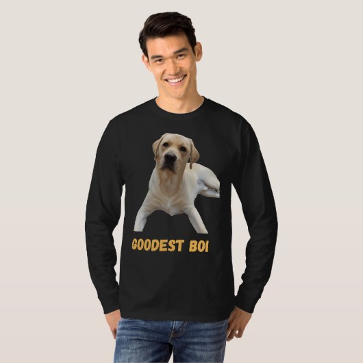 Labrador Retriever Dog Schattige Dog Good Boi Good T-shirt (Voorkant volledig)