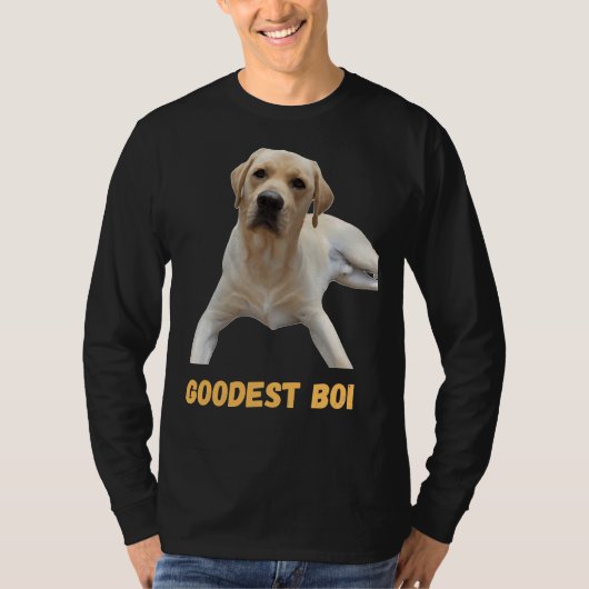 Labrador Retriever Dog Schattige Dog Good Boi Good T-shirt (Voorkant)