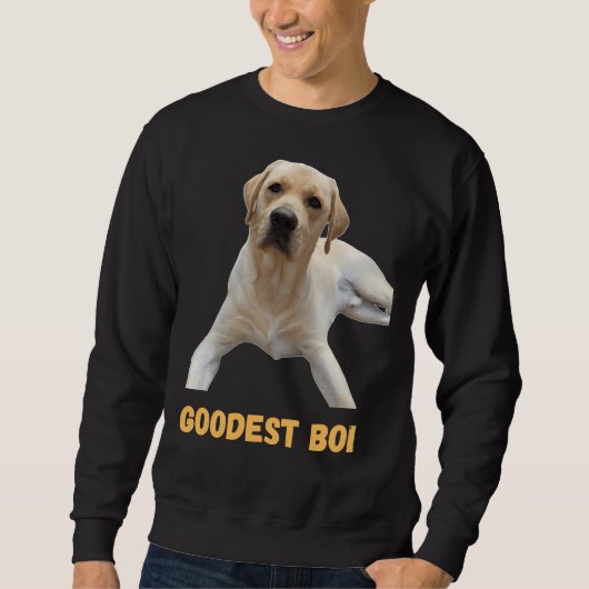 Labrador Retriever Dog Schattige Dog Good Boi Good Trui (Voorkant)