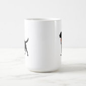 Labrador Retriever Dog Silhouette Coffee Mug Koffiemok (Center)