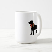 Labrador Retriever Dog Silhouette Coffee Mug Koffiemok (Voorkant rechts)