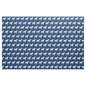 Labrador Retriever Dog Silhouette Lab Navy Blue Stof (Fat Quarter)