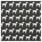 Labrador Retriever Dog Silhouette Pet Lab Stof (Swatch)