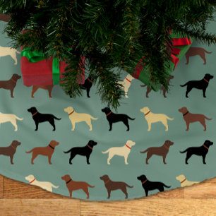 Labrador Retriever Dog Silhouettes Labkerst Kerstboom Rok