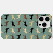 Labrador Retriever Dog Silhouettes Pattern Labs Case-Mate iPhone Case (Achterkant (horizontaal))