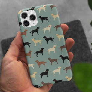 Labrador Retriever Dog Silhouettes Pattern Labs iPhone 15 Pro Max Hoesje