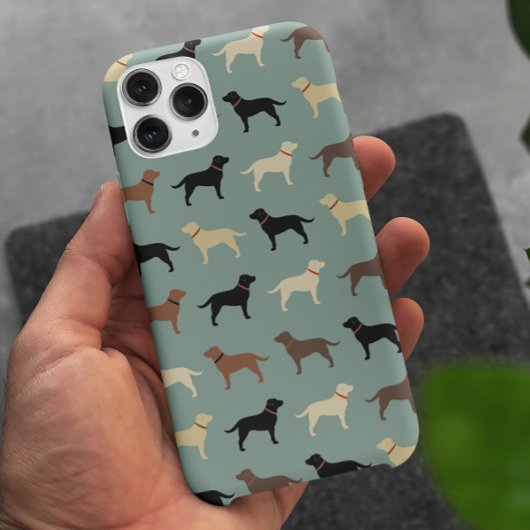 Labrador Retriever Dog Silhouettes Pattern Labs Case-Mate iPhone Case