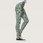 Labrador Retriever Dog Silhouettes Pattern Labs Leggings<br><div class="desc">Lab Lover's Leggings. Labrador Retriever-hondensilhouettes met zwarte labs, gele labs, chocolade labs en Fox Red Labradors.</div>