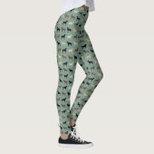 Labrador Retriever Dog Silhouettes Pattern Labs Leggings (Rechts)
