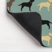 Labrador Retriever Dog Silhouettes Pattern Labs Muismat (Hoek)