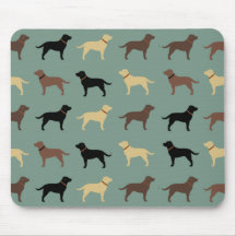 Labrador Retriever Dog Silhouettes Pattern Labs