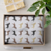Labrador Retriever Dog Silhouettes Pattern Labs Tissuepapier (Geschenk)