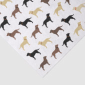 Labrador Retriever Dog Silhouettes Pattern Labs Tissuepapier (Detail)