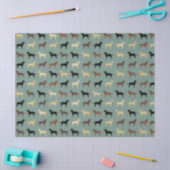 Labrador Retriever Dog Silhouettes Pattern Labs Tissuepapier (Craft)