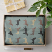 Labrador Retriever Dog Silhouettes Pattern Labs Tissuepapier (Geschenk)