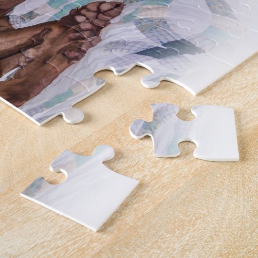 Labrador Retriever Dog, Slapen, Puzzle Legpuzzel (Zijkant)