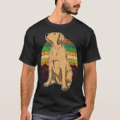 Labrador Retriever Dog Sunset 7 T-shirt (Voorkant)