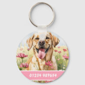 Labrador Retriever Dog Tag – Custom Info Sleutelhanger (Achterkant)