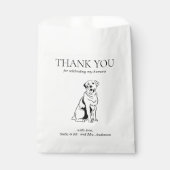 Labrador Retriever Dog Treat Pet Drawing Favor Bag Bedankzakje (Voorkant)