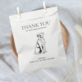 Labrador Retriever Dog Treat Pet Drawing Favor Bag Bedankzakje