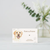 Labrador Retriever Dog Walker Pet Sitting Visitekaartje (Staand voorkant)