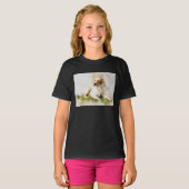 Labrador Retriever Dog Waterverf Portret 03 T-shirt (Voorkant volledig)