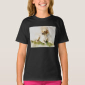 Labrador Retriever Dog Waterverf Portret 03 T-shirt (Voorkant)