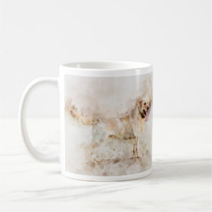 Labrador Retriever Dog Waterverf Portret 05 Koffiemok