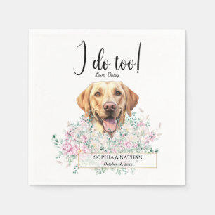 Labrador Retriever Dog Wedding Cocktail Napkins Servet
