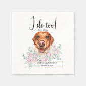Labrador Retriever Dog Wedding Cocktail Napkins Servet (Voorkant)
