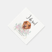 Labrador Retriever Dog Wedding Cocktail Napkins Servet (Hoek)