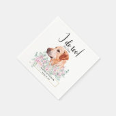 Labrador Retriever Dog Wedding Cocktail Napkins Servet (Hoek)