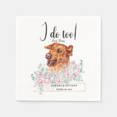 Labrador Retriever Dog Wedding Cocktail Napkins Servet (Voorkant)