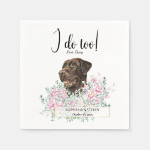 Labrador Retriever Dog Wedding Cocktail Napkins Servet