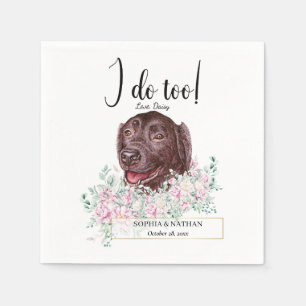 Labrador Retriever Dog Wedding Cocktail Napkins Servet