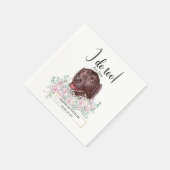 Labrador Retriever Dog Wedding Cocktail Napkins Servet (Hoek)
