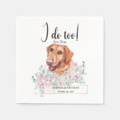 Labrador Retriever Dog Wedding Cocktail Napkins Servet (Voorkant)