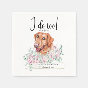 Labrador Retriever Dog Wedding Cocktail Napkins Servet
