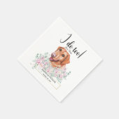 Labrador Retriever Dog Wedding Cocktail Napkins Servet (Hoek)
