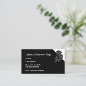 Labrador Retriever Dogs Breeder Pet Sitter Visitekaartje (Staand voorkant)