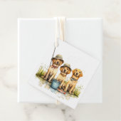 Labrador Retriever Dogs Gevist Bedankjes Labels (In situ)