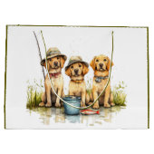 Labrador Retriever Dogs Gevist Groot Cadeauzakje (Achterkant)