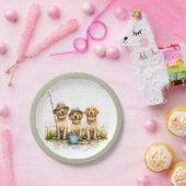 Labrador Retriever Dogs Gevist Papieren Bordje (Feest)