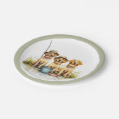 Labrador Retriever Dogs Gevist Papieren Bordje (Gekanteld)