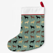 Labrador Retriever Dogs Patroon Labs Kleine Kerstsok (Achterkant)