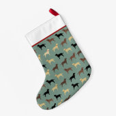 Labrador Retriever Dogs Patroon Labs Kleine Kerstsok (Achterkant (Hangend))